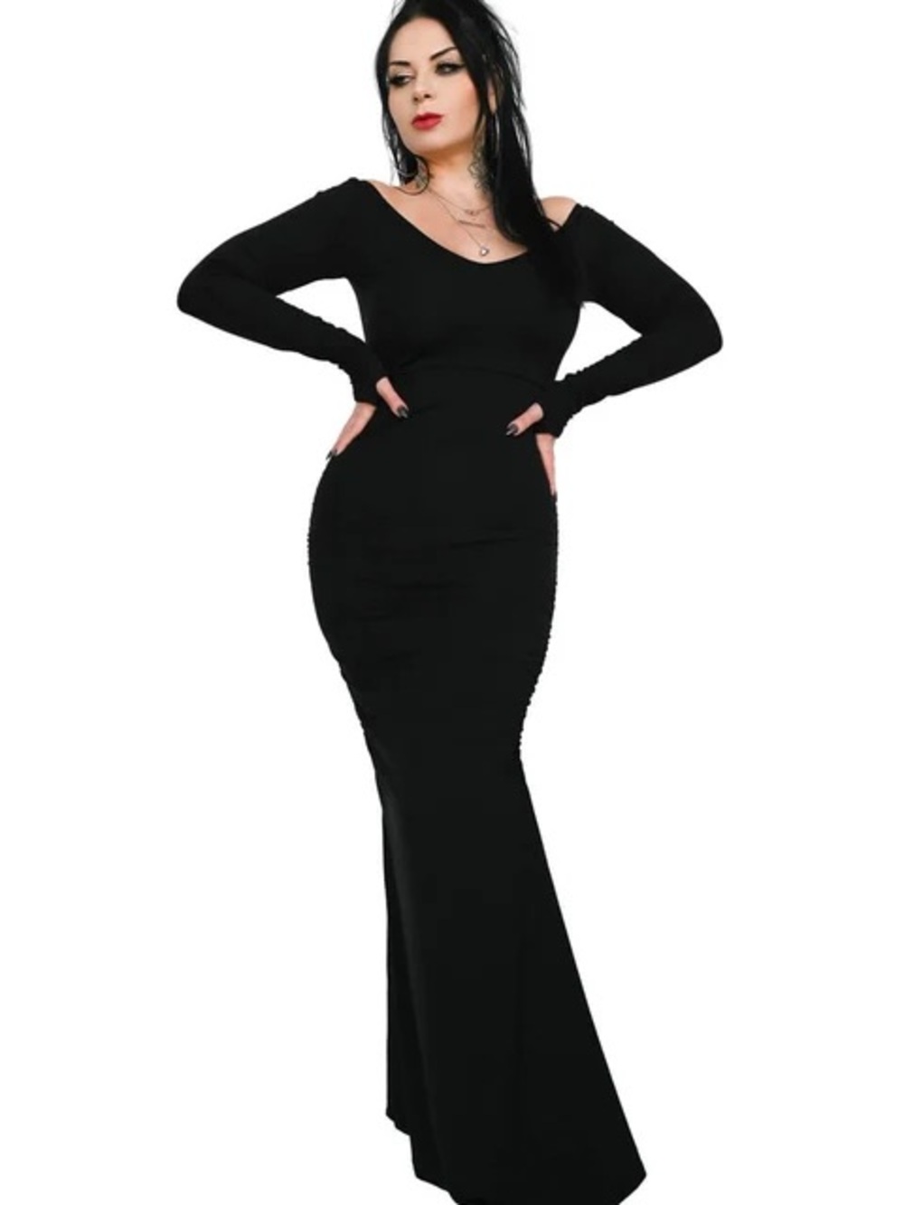 Foxblood Morticia maxi dress size 3x